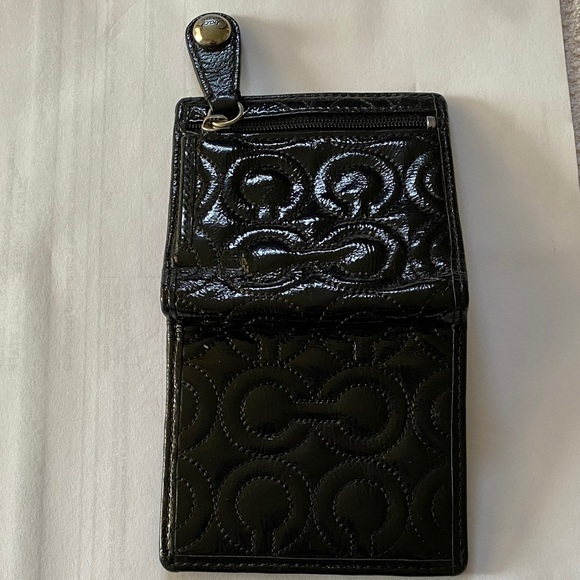 Coach Small Black and Pink Wallet - Picture 5 of 6